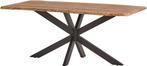 Eettafel Boomstamtafel | massief acaciahout 180/210/240cm, Huis en Inrichting, Stoelen, Bruin, Nieuw, Boomstam | industrieel | landelijk | mancave