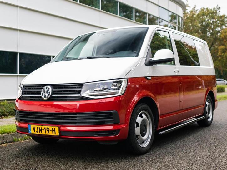 Volkswagen Transporter 2.0 TDI DC. 6 Pers ! Highline LEDAuto, Auto's, Bestelauto's, Bedrijf, Te koop, ABS, Achteruitrijcamera