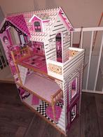 Compleet Kidcraft poppenhuis amelia meubels popjes roze, Poppenhuis, Zo goed als nieuw, Ophalen