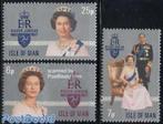 Kavel 640 Zilveren jubileum Elisabeth Isle of Man, Postzegels en Munten, Postzegels | Europa | UK, Verzenden, Postfris