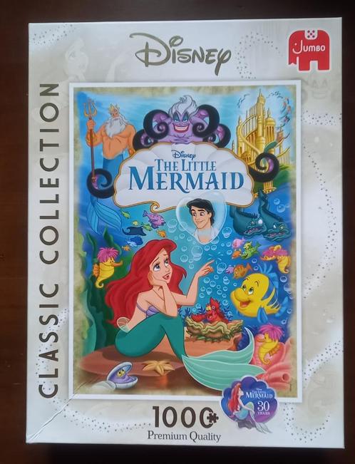 Disney puzzel The little Mermaid / De kleine zeemeermin 1000, Hobby en Vrije tijd, Denksport en Puzzels, Zo goed als nieuw, Legpuzzel