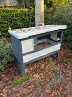 Konijnenhok met ren -GRATIS-, Dieren en Toebehoren, Knaagdieren en Konijnen | Hokken en Kooien, Ophalen, 90 cm of meer, Konijn