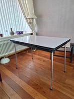 Retro formica tafel uitschuifbaar, Ophalen, Gebruikt, 50 tot 100 cm, Vijf personen of meer