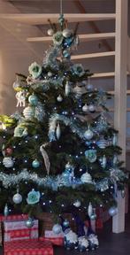 Complete ijsblauwe kerstballen & decoratieset sfeervol!, Diversen, Kerst, Ophalen of Verzenden, Zo goed als nieuw