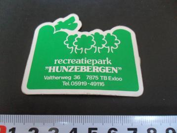stickers Exloo recreatiepark Hunzebergen Valtherweg 36 *  beschikbaar voor biedingen