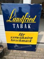 Groot emaille reclame bord, Ophalen