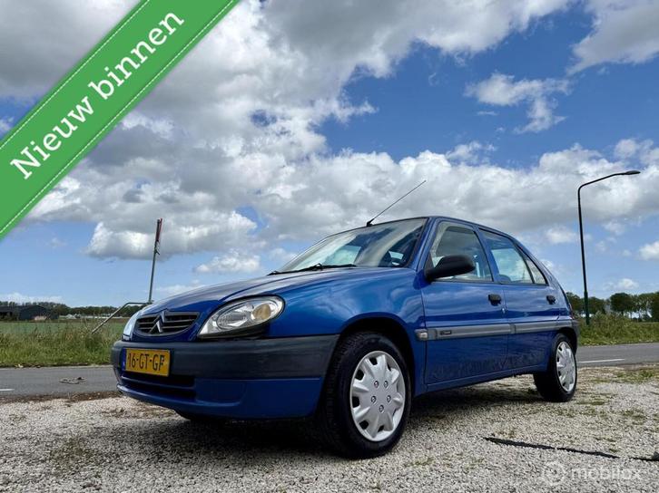 Citroen Saxo 1.1i Asics, BJ 2001, Lage km, APK Aug 2026, NAP, Auto's, Citroën, Bedrijf, Te koop, Saxo, Alarm, Centrale vergrendeling
