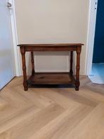 Salontafel met geslepen glazen blad en rotan, Huis en Inrichting, Tafels | Salontafels, Ophalen, Gebruikt, 50 tot 100 cm, 50 tot 75 cm