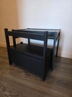 Kinder Tafel met Opbergstoel - Zwart, Ophalen of Verzenden, Gebruikt, Tafel(s) en Stoel(en)