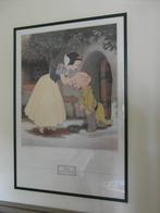 Poster Sneeuwwitje Disney in groene lijst, Verzamelen, Ophalen, Sneeuwwitje of Doornroosje, Gebruikt, Plaatje of Poster
