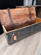 Antieke kist / wapenkist/ gereedschapskist, Ophalen, Minder dan 50 cm, 50 tot 100 cm, Xx