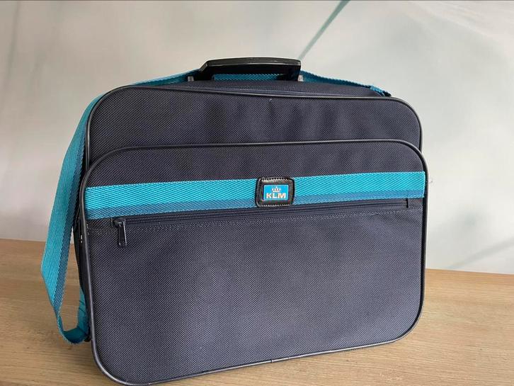 Prachtige vintage KLM reis/laptoptas, Verzamelen, Luchtvaart en Vliegtuigspotten, Zo goed als nieuw, Overige typen, Ophalen of Verzenden