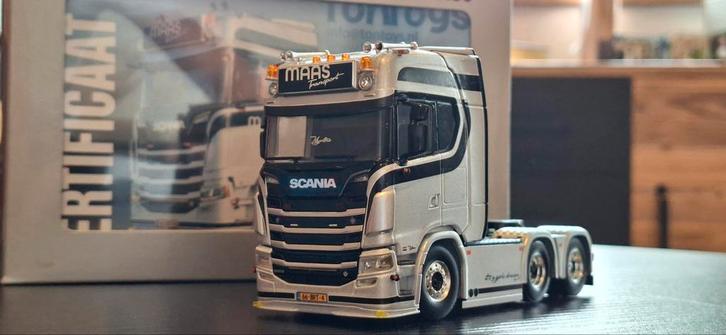Scania Maas Transport WSI Model - Nieuwstaat!, Hobby en Vrije tijd, Modelauto's | 1:50, Zo goed als nieuw, Bus of Vrachtwagen