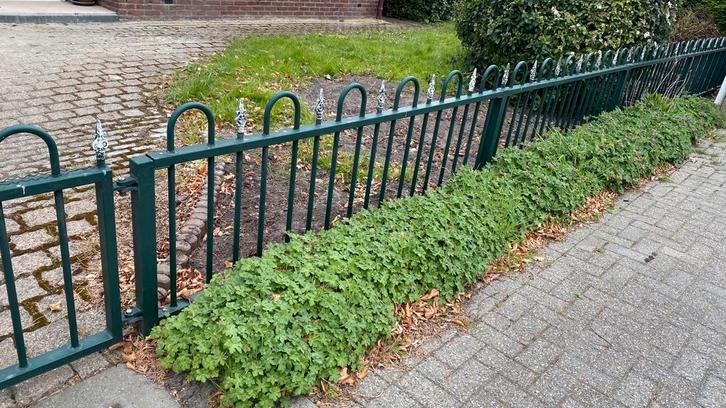 Sierpoort-hekwerk-loopdeur, Tuin en Terras, Tuinhekken en Hekwerk, Gebruikt, Sierhekwerk, Aluminium, Met poort, Ophalen