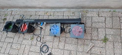mancave - disco - showtec 4 dimmerbar️ - 4 x Studio par, Huis en Inrichting, Lampen | Spots, Zo goed als nieuw, Ophalen