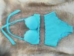 Hunkemöller Bikini Push-up Aqua Blauw maat 75B & S, Blauw, Nieuw, Ophalen of Verzenden, Bikini