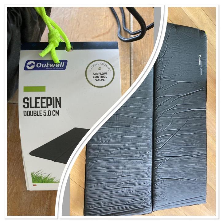 Slaapmat Outwell Self-inflating Mat Sleepin Double 5.0 cm, Caravans en Kamperen, Kampeeraccessoires, Zo goed als nieuw, Ophalen
