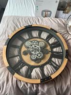 Decoratieve Wandklok met Tandwielen, Ophalen, Zo goed als nieuw, Analoog, Wandklok