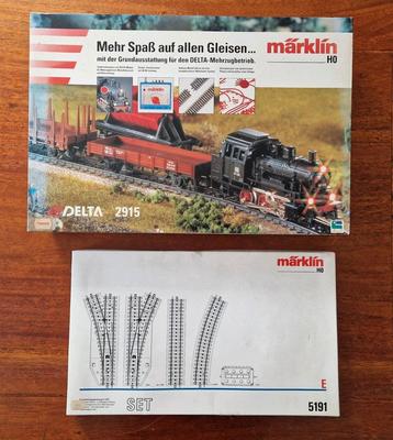 Märklin HO Delta 2915 startset & uitbreidingsset E 5191. beschikbaar voor biedingen