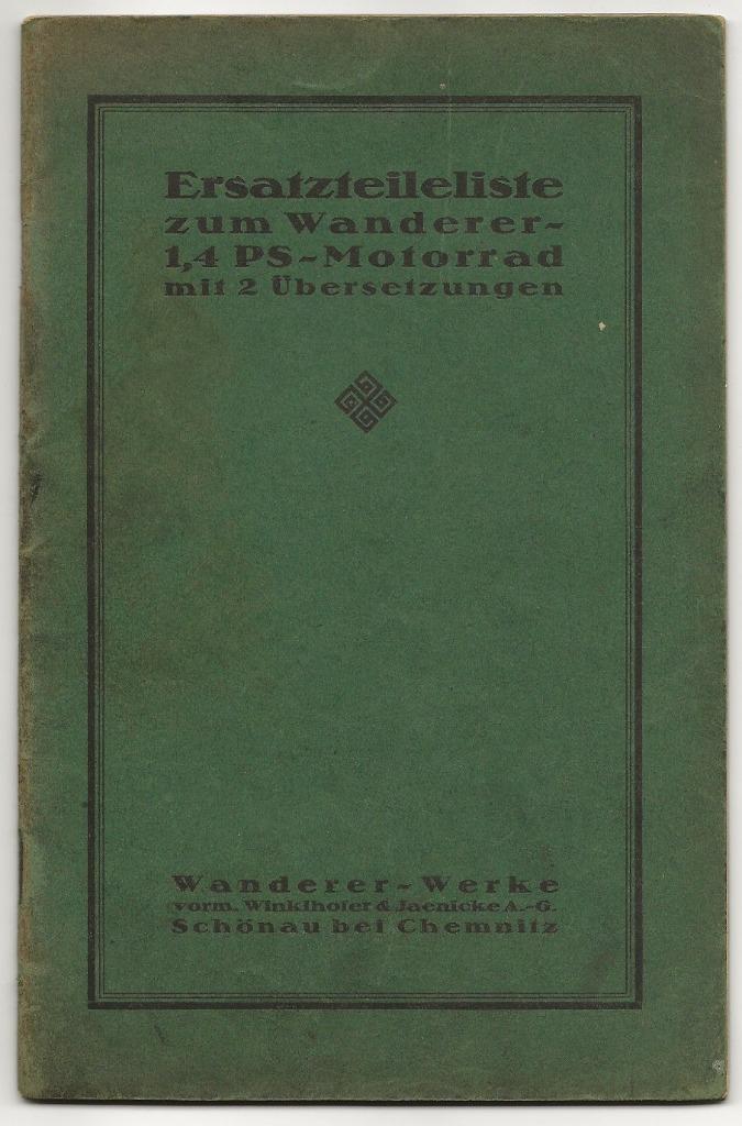 Wanderer 1,4 PS Ersatzteilliste motor onderdelenboek, Motoren, Handleidingen en Instructieboekjes, Overige merken, Ophalen of Verzenden