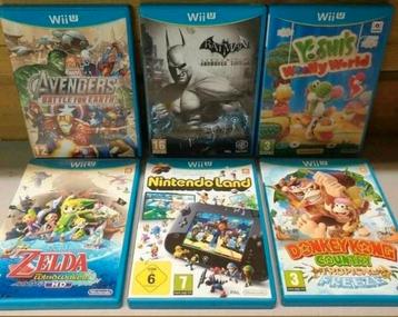 Wii u games 6 stuks in 1 koop o.a. zelda batman yoshi enz..  beschikbaar voor biedingen