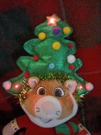 AH kerst hamster met kerstboom met lichtjes!, Kinderen en Baby's, Speelgoed | Knuffels en Pluche, Nieuw, Ophalen of Verzenden