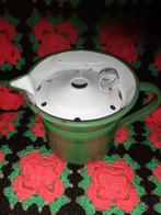 Vintage groene emaille melkkan, Antiek en Kunst, Ophalen of Verzenden