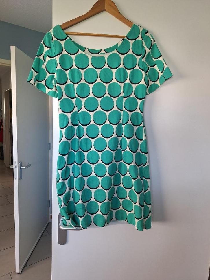 jurk  Steps, Kleding | Dames, Jurken, Zo goed als nieuw, Maat 42/44 (L), Groen, Knielengte, Ophalen of Verzenden