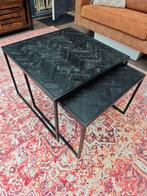 Zwarte Salontafel Set Visgraat, Ophalen