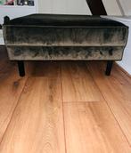 WOOOD Hocker fluweel groen, Ophalen, Vierkant, 75 tot 100 cm, Zo goed als nieuw