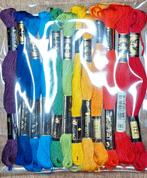 12x DMC mouline, multicolor regenboog incl. verzending, Hobby en Vrije tijd, Borduren en Borduurmachines, Mulhouse, France, Nieuw