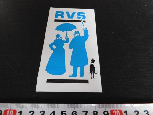 stickers RVS verzekeringen logo *, Verzamelen, Stickers, Zo goed als nieuw, Overige typen, Ophalen