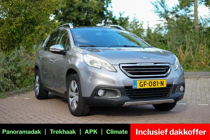 Peugeot 2008 1.2 VTI 60KW/82PK 2015 Grijs, Auto's, Peugeot, Particulier, Airbags, Airconditioning, Bluetooth, Climate control