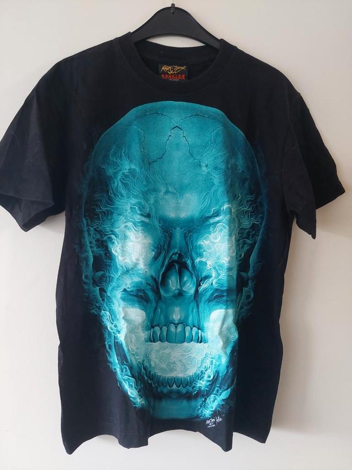 Gothic Alternatief T-shirt Maat M - Glow in the Dark, Kleding | Heren, T-shirts, Zo goed als nieuw, Maat 48/50 (M), Zwart, Ophalen of Verzenden