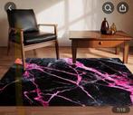 Nieuw vloerkleed zwart roze, Ophalen, Zwart, Nieuw, 50 tot 100 cm