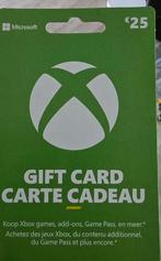 Xbox gift card, carte cadeau, game card 25€, Ophalen of Verzenden, Nieuw
