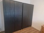 2x kledingkasten zwart., Huis en Inrichting, Kasten | Roldeurkasten en Archiefkasten, Ophalen, Zo goed als nieuw, 50 tot 75 cm