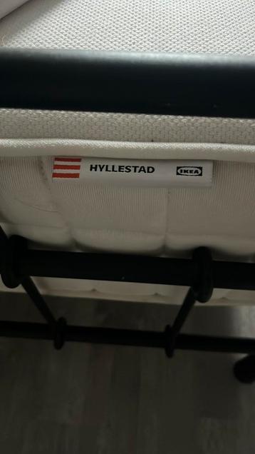 Een persoons bed 90x200 matras IKEA Hyllestad - afbeelding 4