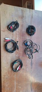 Tulp naar AUX kabels - Diverse lengtes, Ophalen of Verzenden, Gebruikt, Minder dan 2 meter, Overige kabels