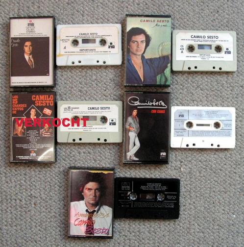 Camilo Sesto 4 verschillende cassettes €2,50 p/s 4 voor €8, Cd's en Dvd's, Cassettebandjes, Zo goed als nieuw, Origineel, Latin en Salsa