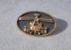 Oude pin 301 sqn Gilze-Rijen APACHE helikopter., Ophalen of Verzenden, Luchtmacht, Nederland, Embleem of Badge