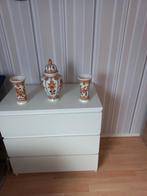 Delfts Bruin Kaststel - Compleet!, Gebruikt, Overige kleuren, Aardewerk of Porselein, Ophalen of Verzenden