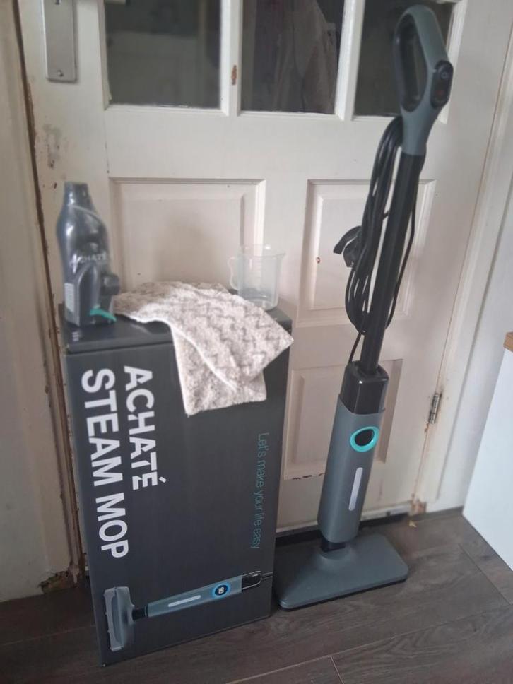 Achaté Steam Mop - ZGAN, Witgoed en Apparatuur, Stofzuigers, Zo goed als nieuw, Ophalen of Verzenden