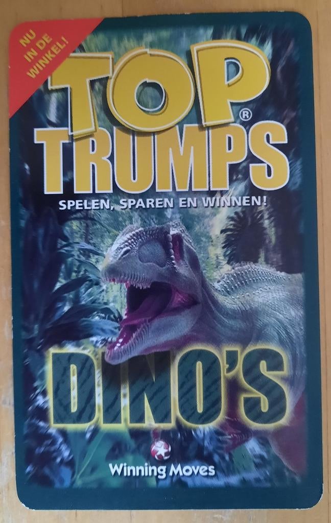 Top Trumps Dino's - KAART, Verzamelen, Ophalen of Verzenden, Zo goed als nieuw
