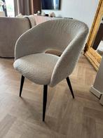 Bouclé eetkamer stoelen, Huis en Inrichting, Stoelen, Wit, Japandi / hotelchic/ minimalistisch, Ophalen of Verzenden, Zo goed als nieuw
