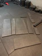 Fitnessvloer 3cm - Rubber Tegels voor Thuisgym resten, Ophalen of Verzenden, Gebruikt, Benen, Fitnessmat