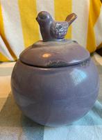 Lila aardewerk pot met deksel, Ophalen of Verzenden