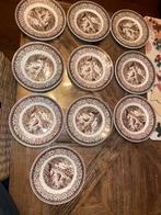 10 Societé Ceramique Old Bridge Borden ( ontbijt / dessert), Antiek en Kunst, Antiek | Servies compleet, Ophalen of Verzenden