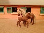 Schleich pony en veulen, Ophalen of Verzenden, Zo goed als nieuw