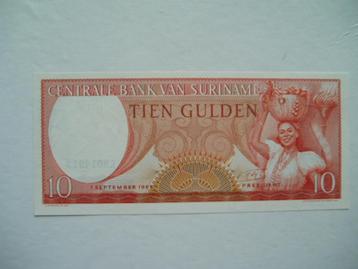1368. Suriname, 10 gulden 1963 UNC. beschikbaar voor biedingen